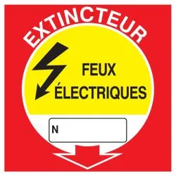 Panneau EXTINCTEUR FEUX ELECTRIQUES NO Taliaplast 728121
