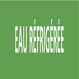Panneau EAU RÉFRIGÉRÉE 312x52mm (10 AD Taliaplast 730190
