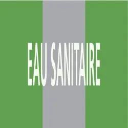 Panneau EAU SANITAIRE 312x52mm (10 ADH Taliaplast 730193