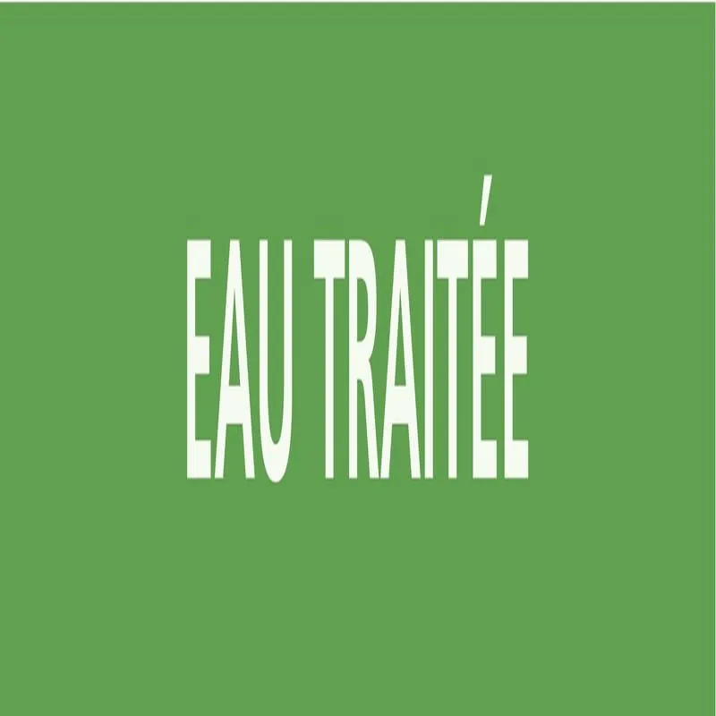 Panneau EAU TRAITEE 312X52 MARQUAGE TU Taliaplast 730198