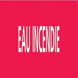 Panneau EAU INCENDIE 312X52 MARQUAGE T Taliaplast 730402