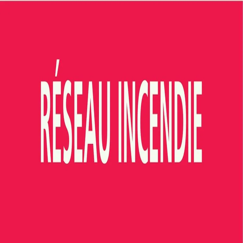 Panneau RESEAU INCENDIE 312X52 MARQUAG Taliaplast 730407
