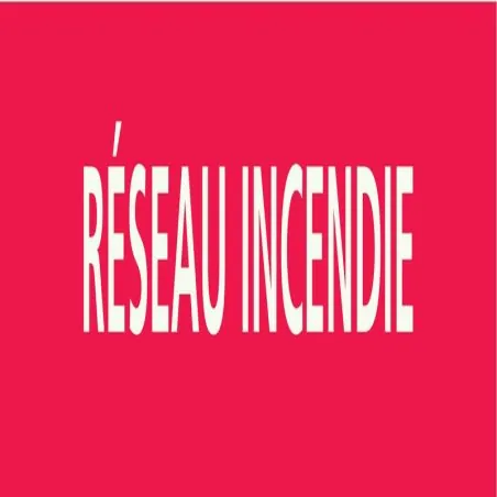 Panneau RESEAU INCENDIE 312X52 MARQUAG Taliaplast 730407