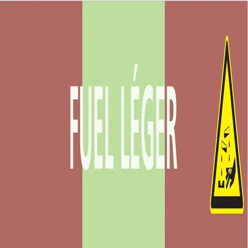 Panneau FUEL LEGER 312X52 MARQUAGE TUY Taliaplast 730619