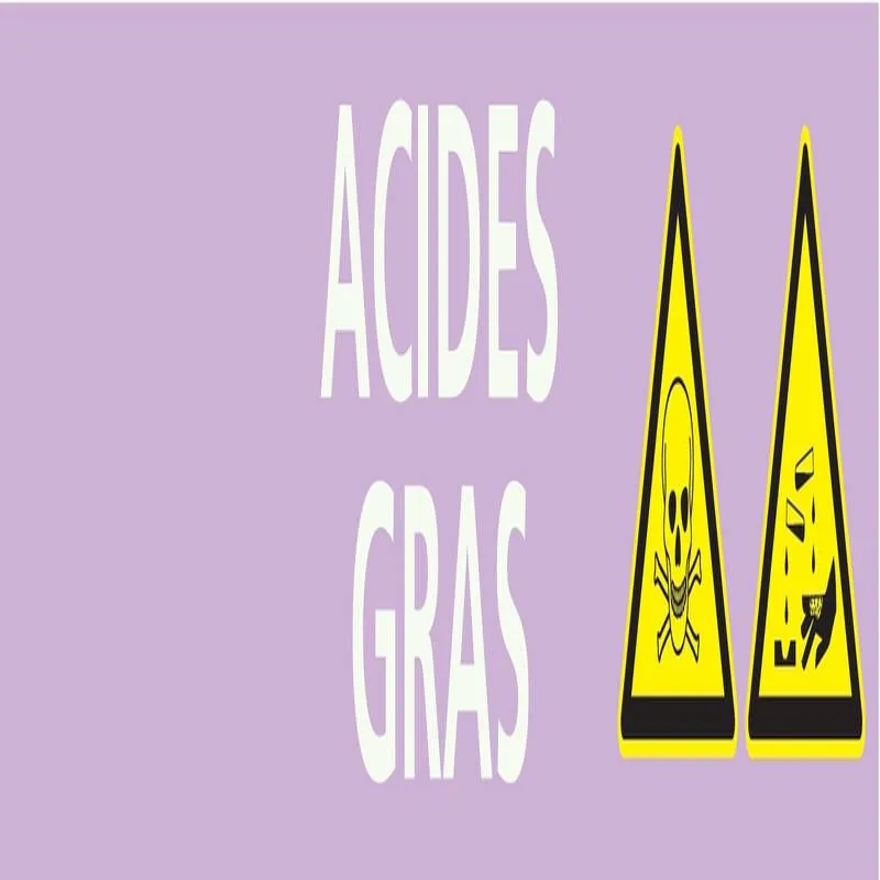 Panneau ACIDE GRAS 312X52 MARQUAGE TUY Taliaplast 730710