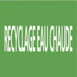 Panneau RECYCLAGE EAU CHAUDE 312x52mm Taliaplast 730805