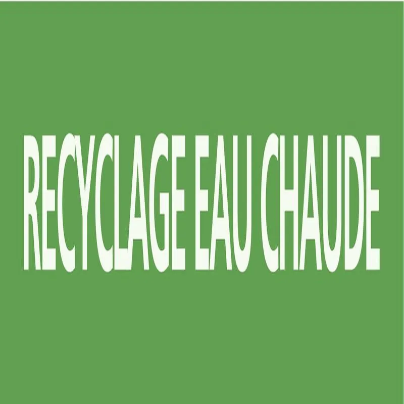 Panneau RECYCLAGE EAU CHAUDE 312x52mm Taliaplast 730805