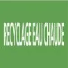Panneau RECYCLAGE EAU CHAUDE 312x52mm Taliaplast 730805