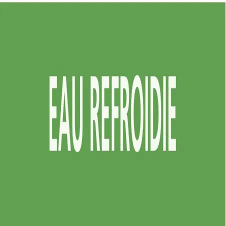 Panneau EAU REFROIDIE 222x37mm (20 ADH Taliaplast 731191
