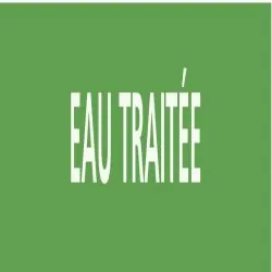 Panneau EAU TRAITEE 222X37 MARQUAGE TU Taliaplast 731198