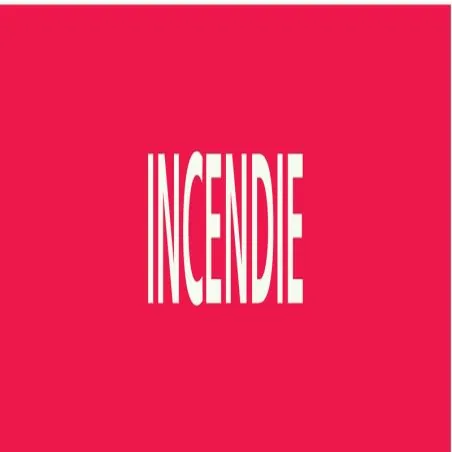 Panneau INCENDIE 222X37 MARQUAGE TUYAU Taliaplast 731401