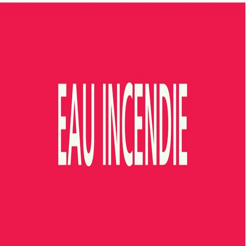 Panneau EAU INCENDIE 222X37 MARQUAGE T Taliaplast 731402
