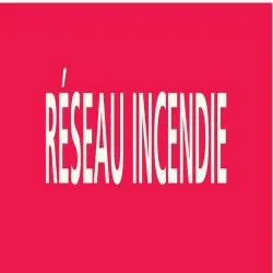 Panneau RESEAU INCENDIE 222X37 MARQUAG Taliaplast 731407