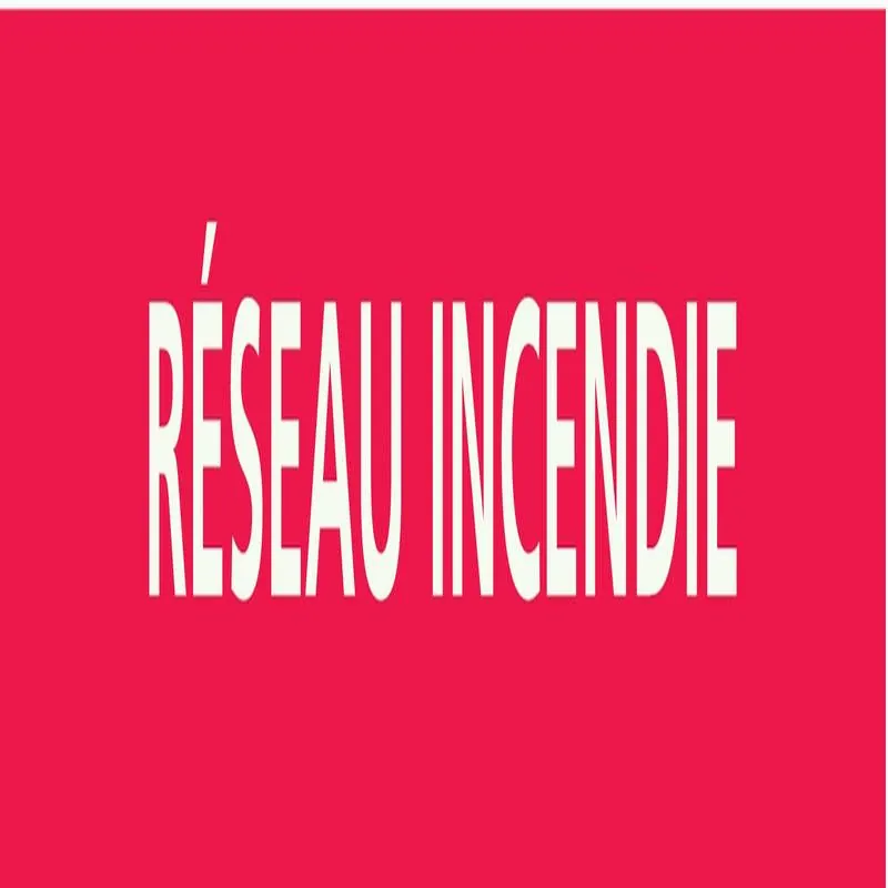 Panneau RESEAU INCENDIE 222X37 MARQUAG Taliaplast 731407