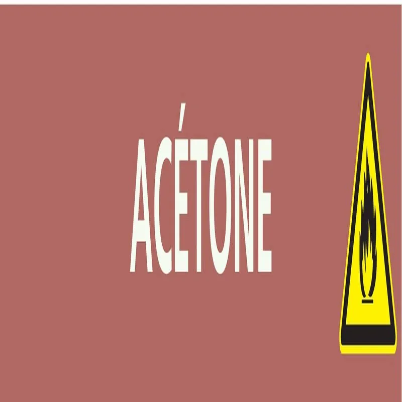 Panneau ACETONE 222X37 MARQUAGE TUYAUT Taliaplast 731602
