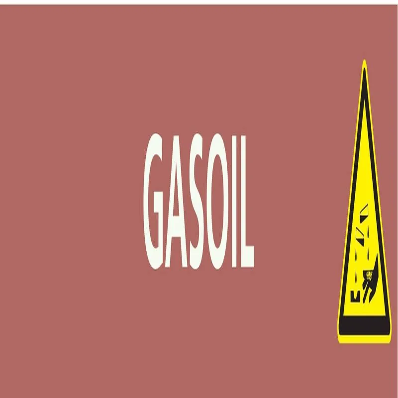 Panneau GASOIL 222X37 MARQUAGE TUYAUTE Taliaplast 731622