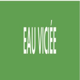 Panneau EAU VICIÉE 222x37mm (20 ADHESI Taliaplast 731802