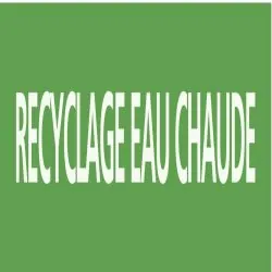 Panneau RECYCLAGE EAU CHAUDE 222x37mm Taliaplast 731805