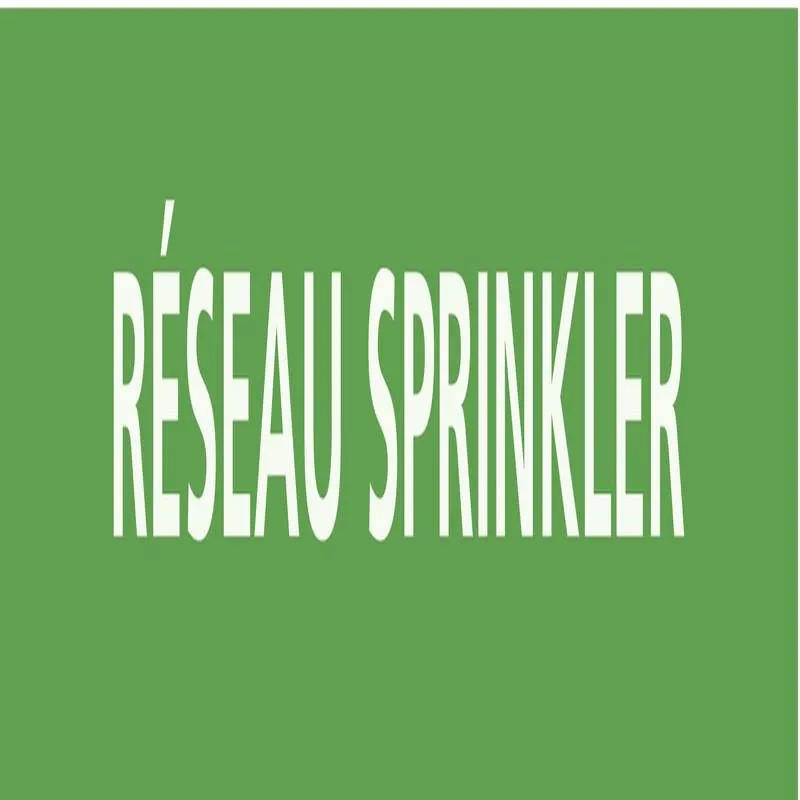 Panneau RESEAU SPRINKLER222X37 MARQUAG Taliaplast 731806