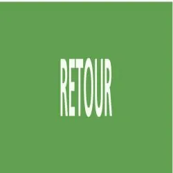 Panneau RETOUR 222x37mm (20 ADHESIFS P Taliaplast 731807