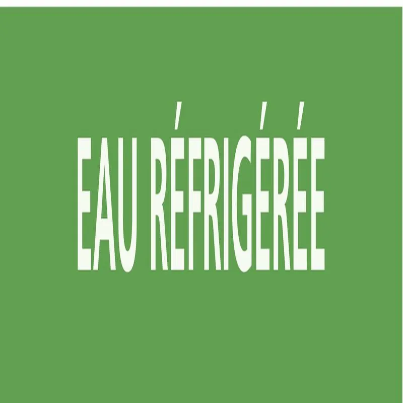 Panneau EAU REFRIGEREE 156X26 MARQUAGE Taliaplast 732190