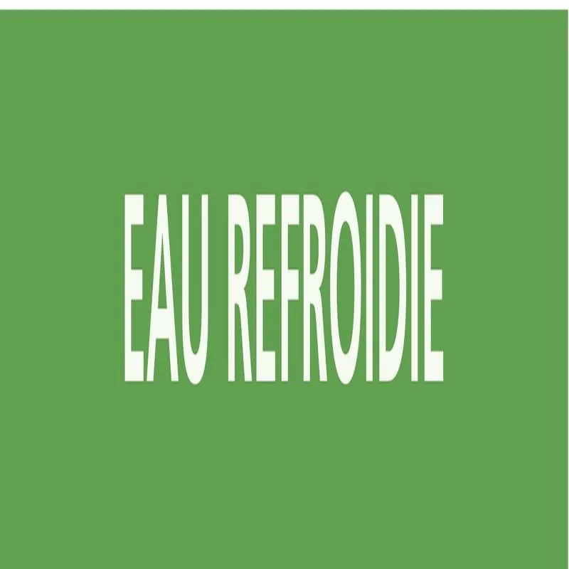Panneau EAU REFROIDIE 156X26 MARQUAGE Taliaplast 732191