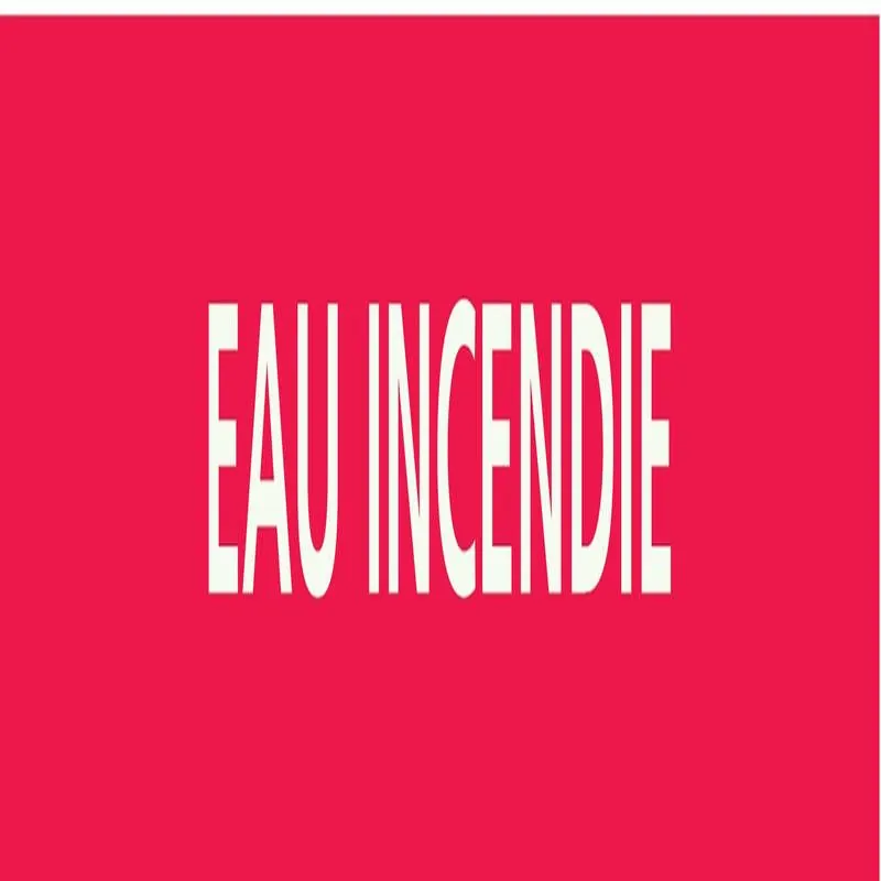 Panneau EAU INCENDIE 156X26 MARQUAGE T Taliaplast 732402