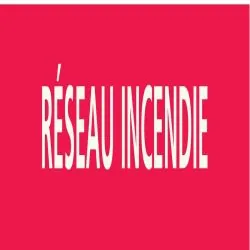 Panneau RESEAU INCENDIE 156X26 MARQUAG Taliaplast 732407