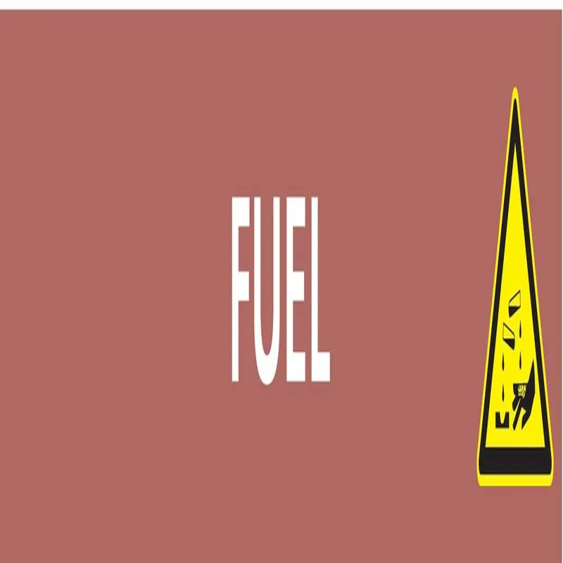 Panneau FUEL 156X26 MARQUAGE TUYAUTERI Taliaplast 732616