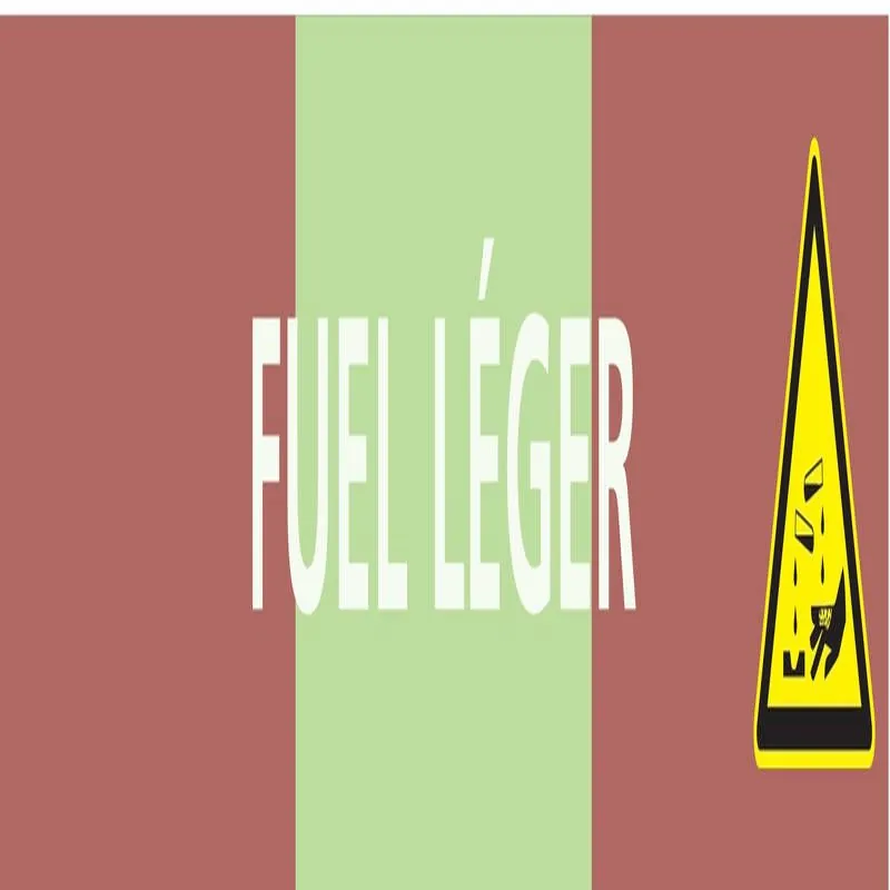 Panneau FUEL LEGER 156X26 MARQUAGE TUY Taliaplast 732619