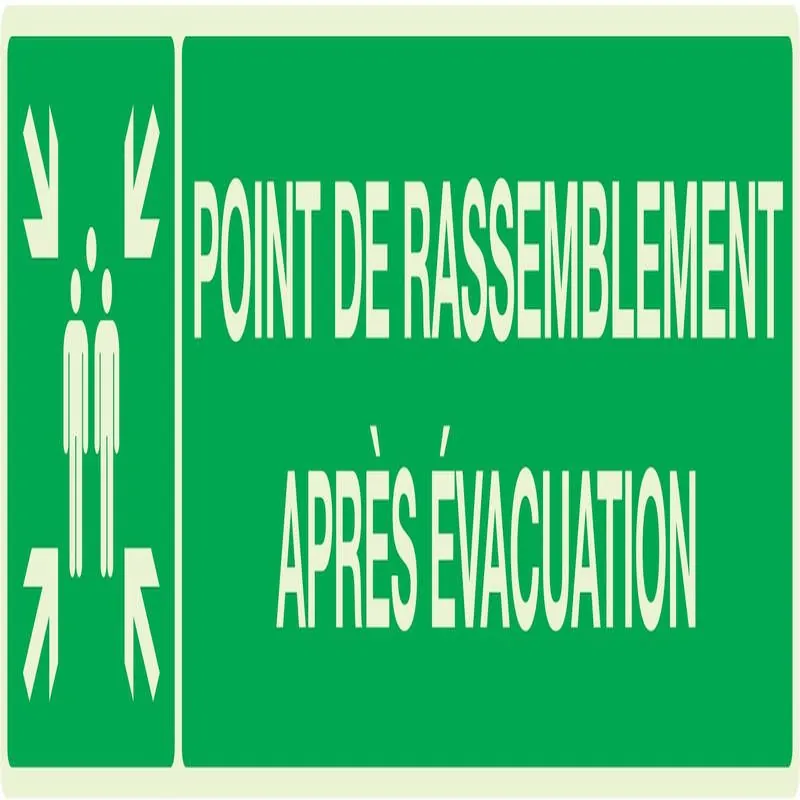 Panneau POINT RASSEMBL.APRES EVACUATI. Taliaplast 635408