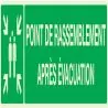 Panneau POINT RASSEMBL.APRES EVACUATI. Taliaplast 635408