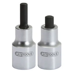 Jeu de 2 douilles tournevis 6 pans pour jambes de force . 1/2" KSTOOLS 150.9490 | 150.9490