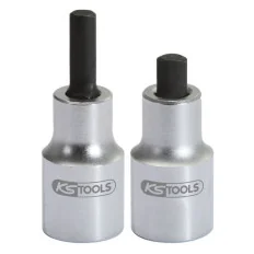 Jeu de 2 douilles tournevis 6 pans pour jambes de force . 1/2" KSTOOLS 150.9490 | 150.9490