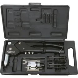 Coffret de pinces à rivets . écrous aveugles (insert) et chevilles tête pivotante KSTOOLS 150.9610 | 150.9610