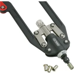 Coffret de pince à rivets et écrous aveugles (insert) - 2 bras pliants KSTOOLS 150.9630 | 150.9630