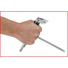 Jeu de 8 clés mâles 6 pans à tête sphérique longues . 2 à 10 mm KSTOOLS 151.2100 | 151.2100