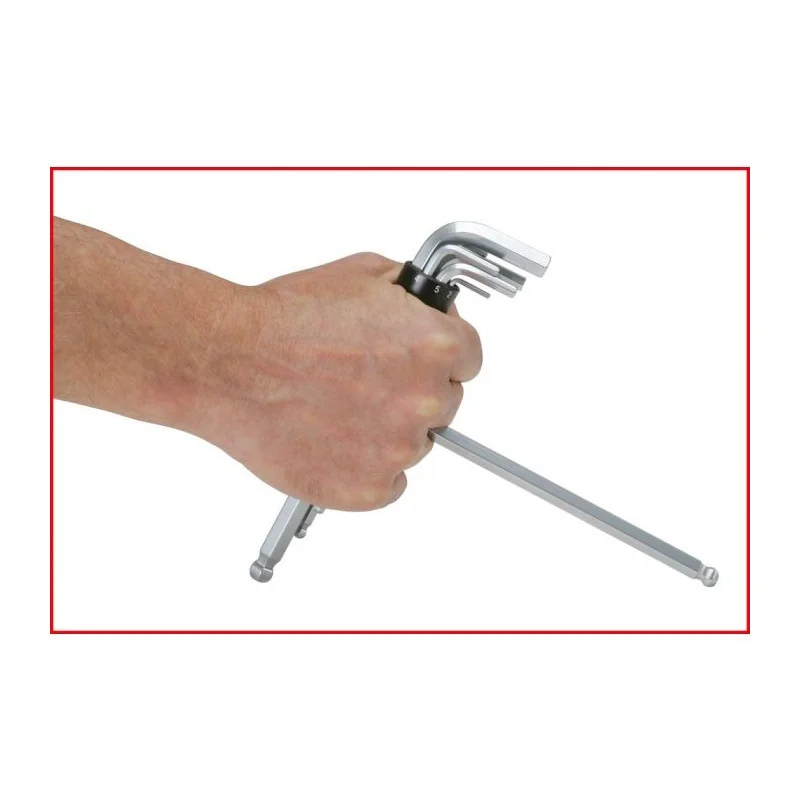 Jeu de 8 clés mâles 6 pans à tête sphérique longues . 2 à 10 mm KSTOOLS 151.2100 | 151.2100