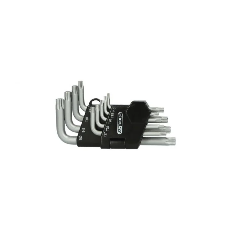 Jeu de 9 clés mâles TORX® percé courtes KSTOOLS 151.2260 | 151.2260