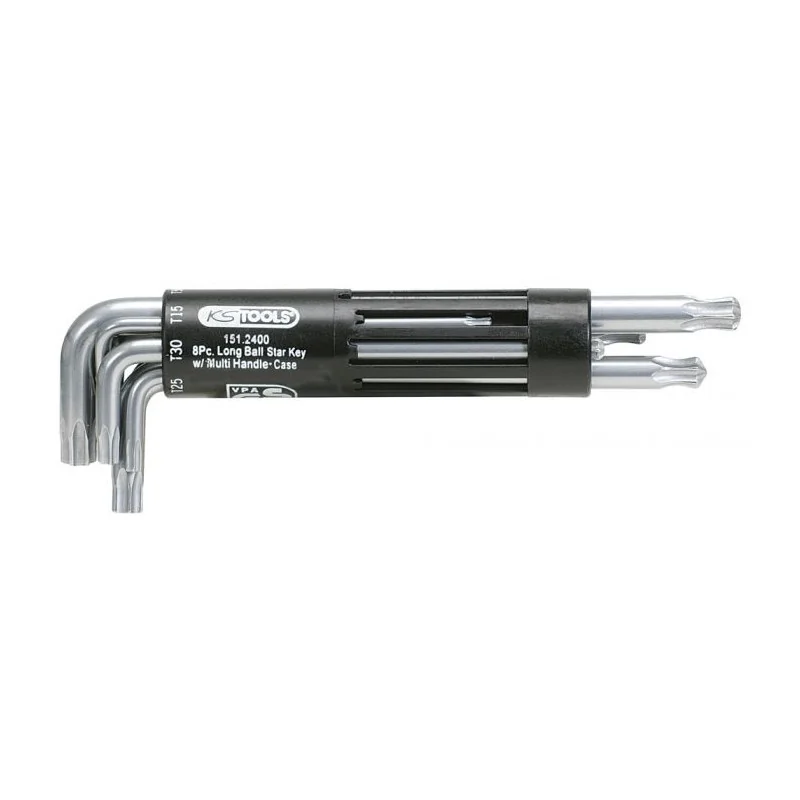 Jeu de 8 clés mâles TORX® à tête sphérique longue . T10 à T50 KSTOOLS 151.2400 | 151.2400