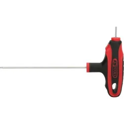 Clé mâle 6 pans à tête sphérique à poignée en T . 2 mm KSTOOLS 151.8130 | 151.8130