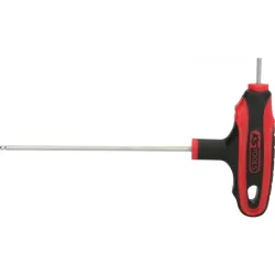 Clé mâle 6 pans à tête sphérique à poignée en T . 2 .5 mm KSTOOLS 151.8131 | 151.8131