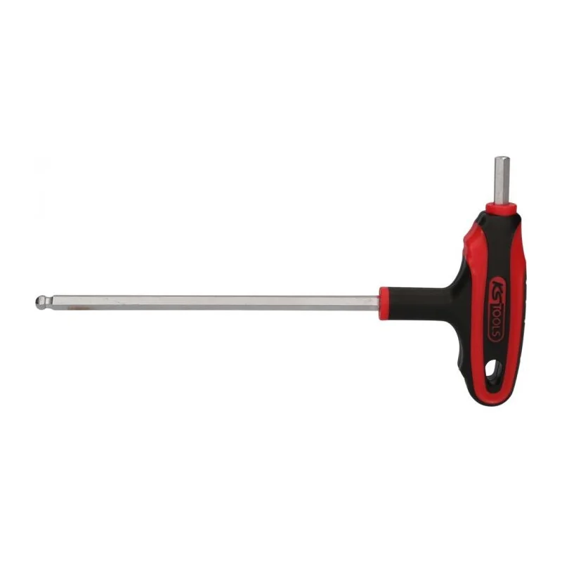 Clé mâle 6 pans à tête sphérique à poignée en T . 6 mm KSTOOLS 151.8135 | 151.8135