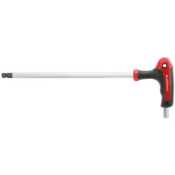 Clé mâle 6 pans à tête sphérique à poignée en T sur support . 7 mm KSTOOLS 151.8136-E | 151.8136-E