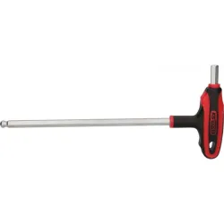 Clé mâle 6 pans à tête sphérique à poignée en T . 8 mm KSTOOLS 151.8137 | 151.8137