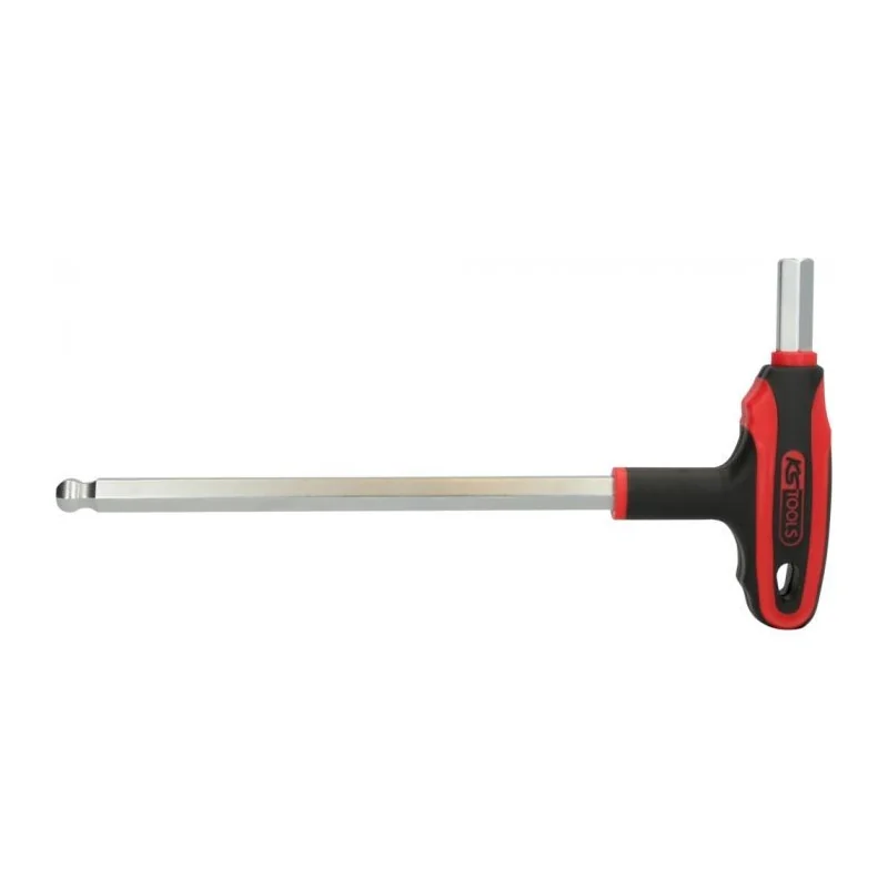 Clé mâle 6 pans à tête sphérique à poignée en T . 12 mm KSTOOLS 151.8139 | 151.8139