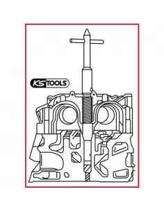 Outil de nettoyage de siège d'injecteurs pour Opel . Fiat . Lancia . Suzuki KSTOOLS 152.1389 | KSTOOLS