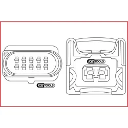 Extracteur de cosses pour connecteurs plats/Faston - 2 .8-4 .8-5 .8-6 .3 mm KSTOOLS 154.0011 | 154.0011