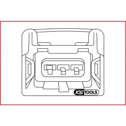 Extracteur de cosses pour connecteurs plats/Faston - 2 .8-4 .8-5 .8-6 .3 mm KSTOOLS 154.0011 | 154.0011
