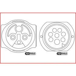 Extracteur universel de cosses pour connecteurs plats et ronds - 1 .5 / 3 .5 mm KSTOOLS 154.0013 | KSTOOLS